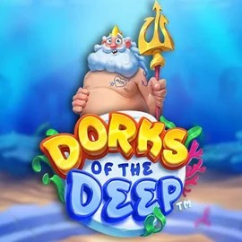 Dorks of the Deep slot logo by Hacksaw Gaming at Foxygold CasinoDorks of the Deep