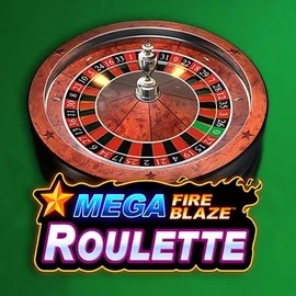 Mega Fire Blaze Roulette by Playtech, showcased at foxygoldapp.com – game logo