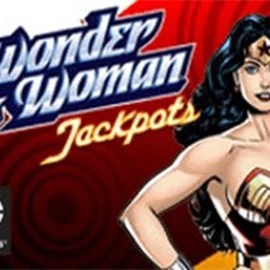 Wonder Woman Jackpots online game logo by Amaya on foxygoldapp.com